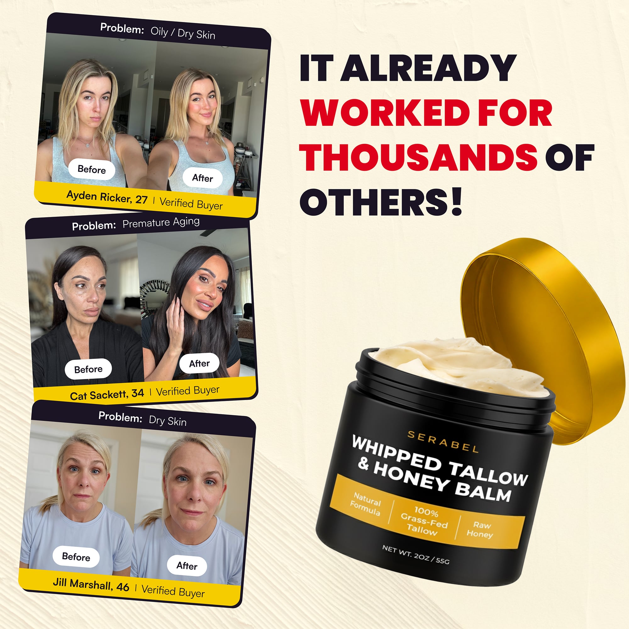 Tallow & Honey Balm