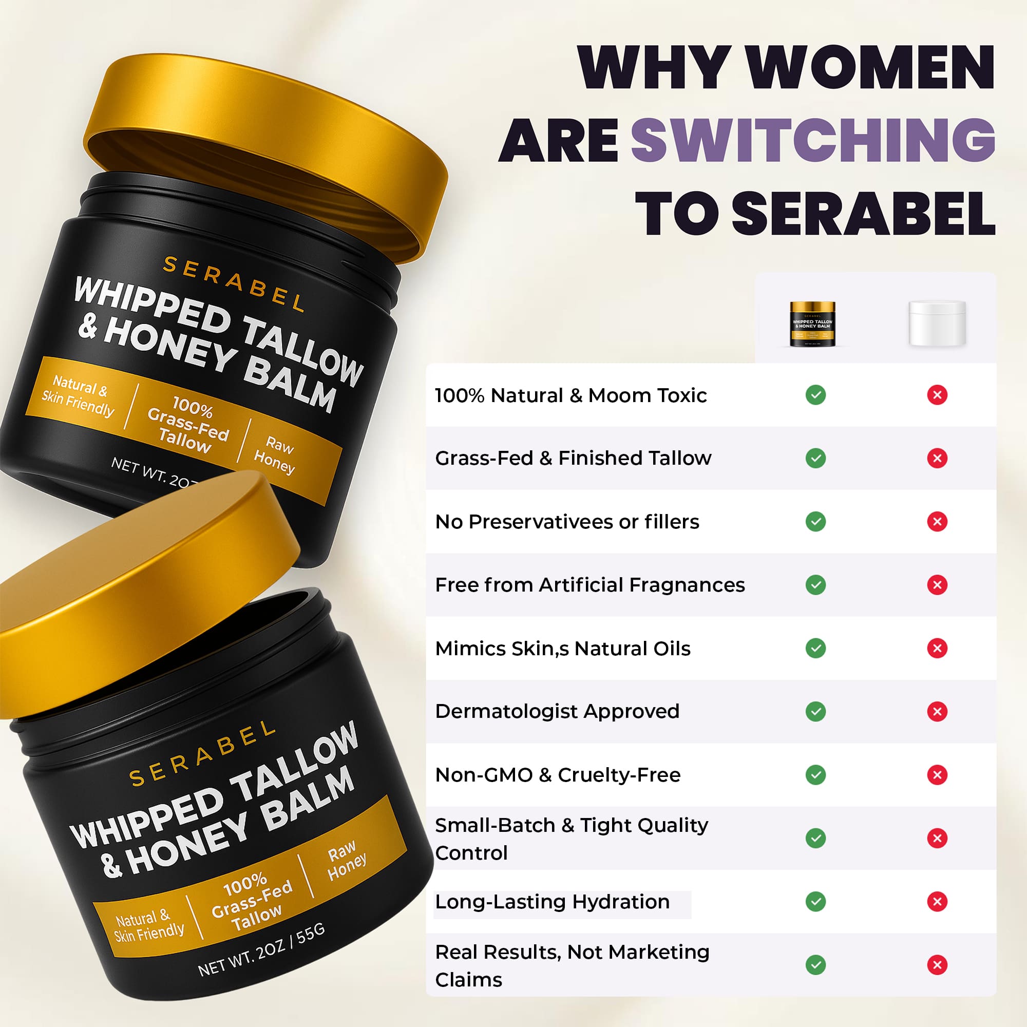 Tallow & Honey Balm